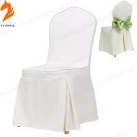 Red chair cover wedding for dining