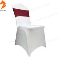 Black banquet chair covers with cushion