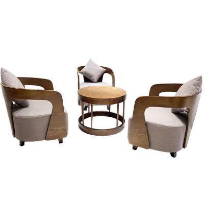 New Design 5 Star Hotel Lobby Chairs Modern Restaurant Table Chairs Furniture Set