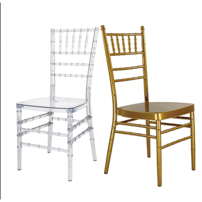 Wholesale Metal Tiffany Chairs Plastic Napoleon Stackable Used Chiavari Event Resin Gold Tiffanychairs With Cushion For Wedding