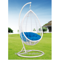 Hot Sale Egg Shaped Hanging Garden Rocking Ball Chair With Stand