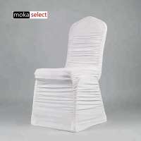 Banquet chair cover stretch ruffled chair covers